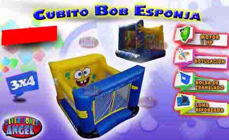 Cubito de Bob Esponja 3x4